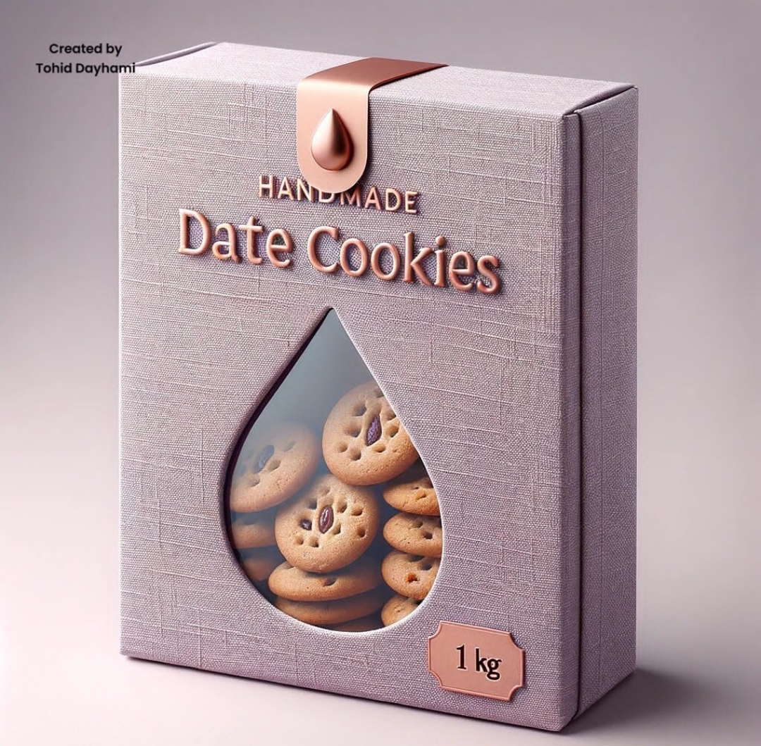 Modern Date Cookies Packaging